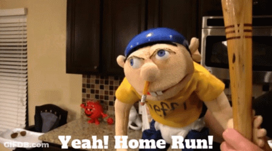 Jeffy Yeah Home Run GIF