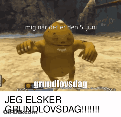 Jeg Elsker Grundlovsdag Video Game Screenshot GIF