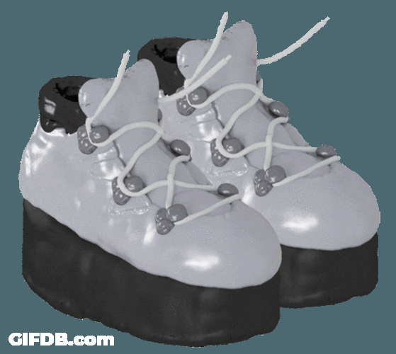 Jellygummies Black And White Platform Shoes GIF