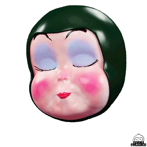Jellygummies Doll Head Revolving Vertically GIF