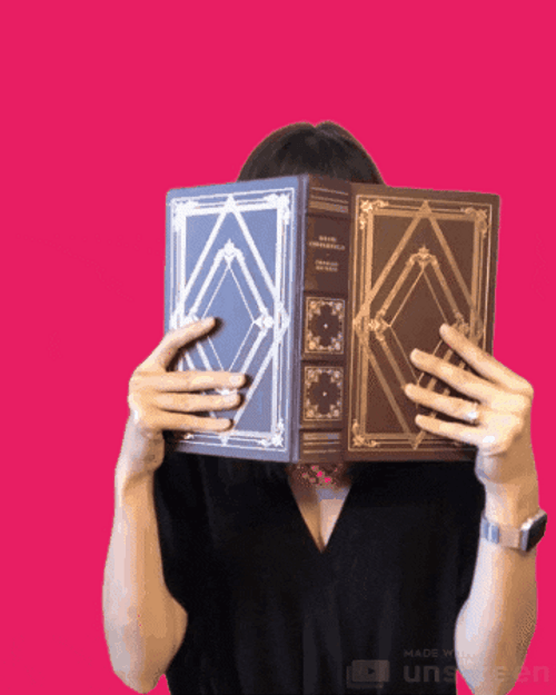 Jenn Robbins Reading Book GIF