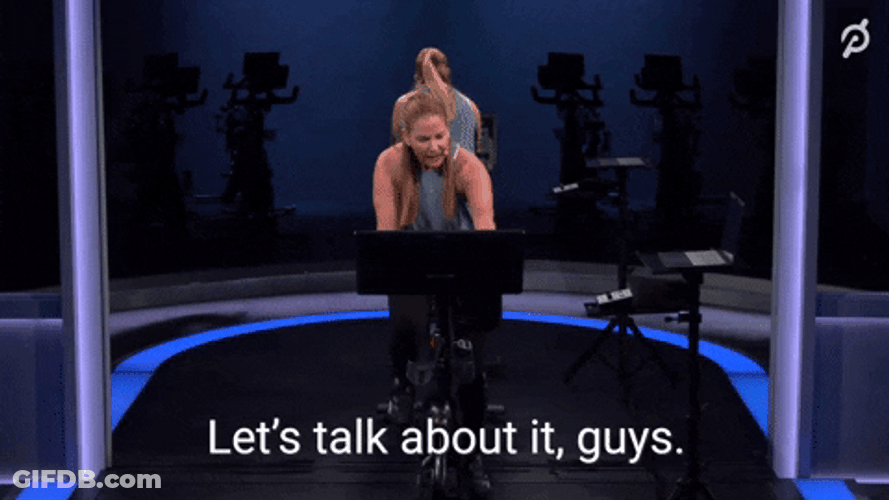 Jenn Sherman Peloton Workout Lets Talk GIF