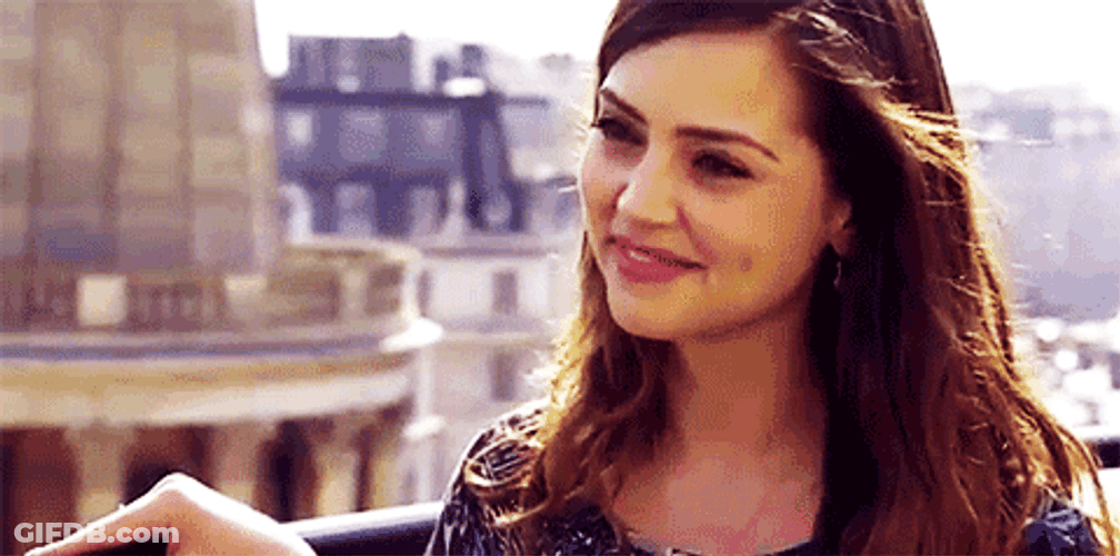Jenna Coleman Beautiful Face Smiling GIF