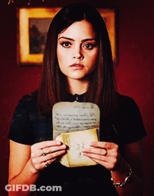 Jenna Coleman Faint After Reading GIF