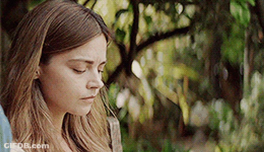 Jenna Coleman Looked To Someone GIF