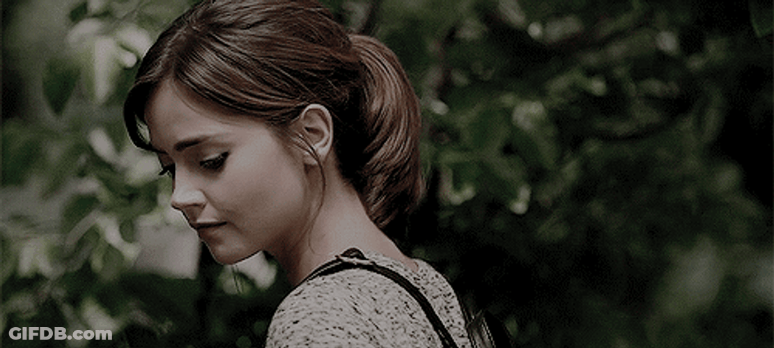 Jenna Coleman Turn Around Look GIF