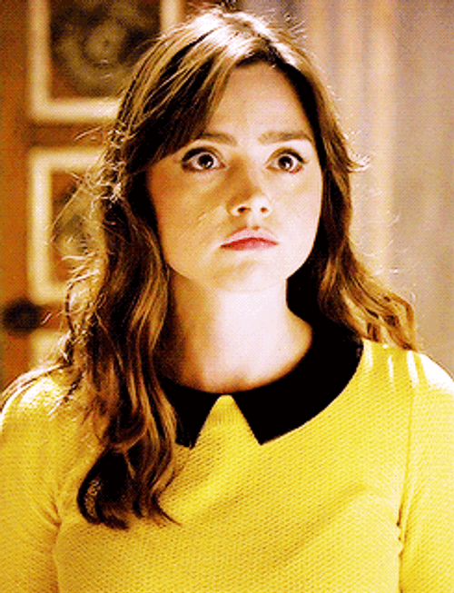 Jenna Coleman Wide Eyes Look GIF