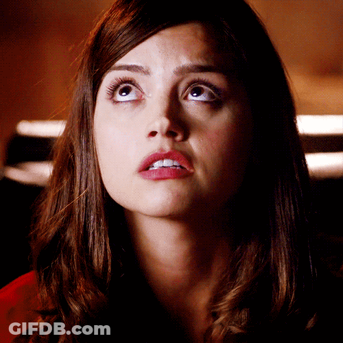 Jenna Coleman Wide Look Eyes GIF