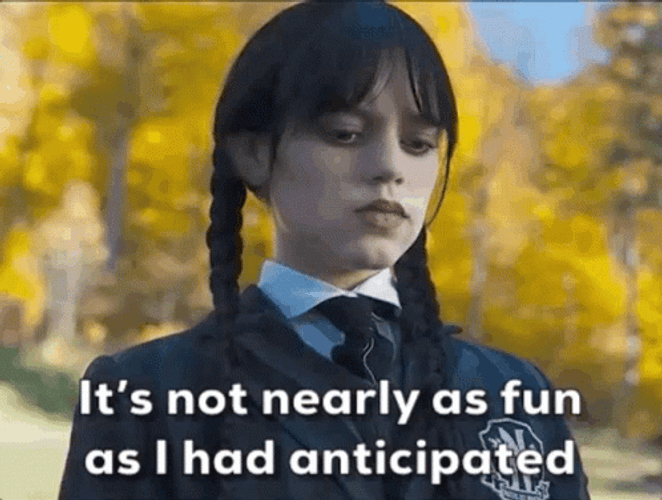 Jenna Ortega Wednesday Addams Meme GIF