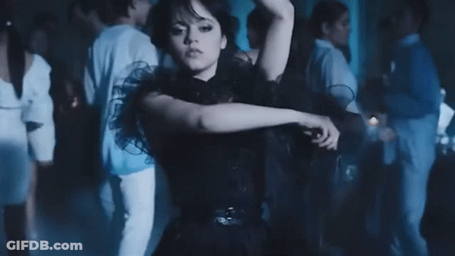 Jenna Ortega Wednesday Dancing GIF