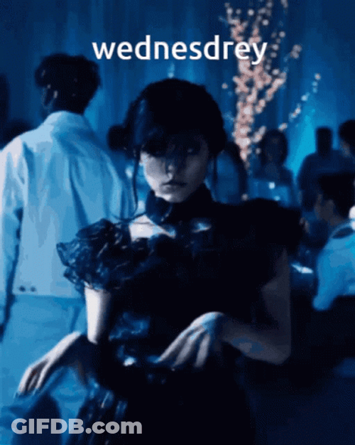 Jenna Ortega Wednesday Slow Approach Dancing GIF