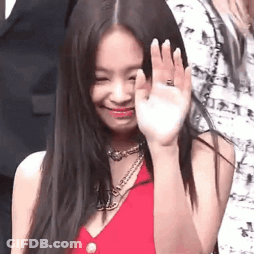 Jennie Kim Flying Kiss GIF