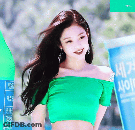 Jennie Kim Hair Blew GIF