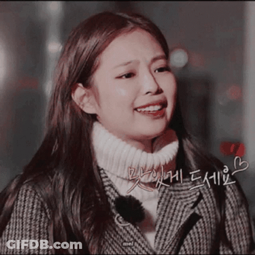 Jennie Kim Hand Heart GIF