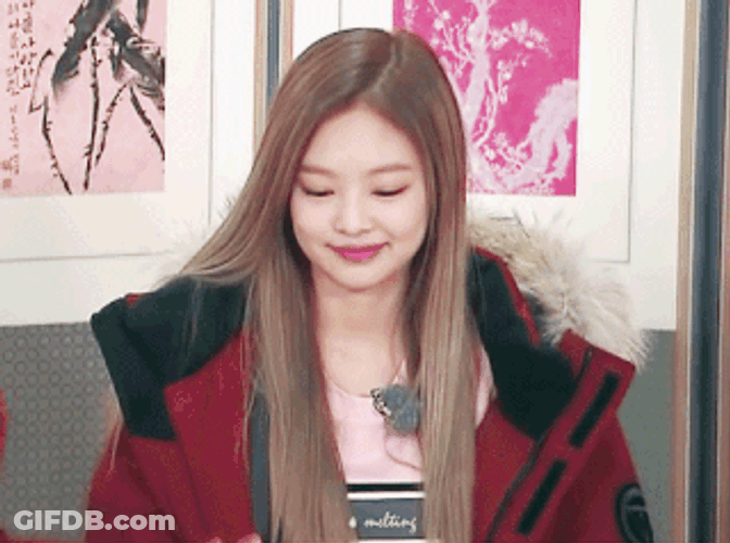Jennie Kim Peace GIF