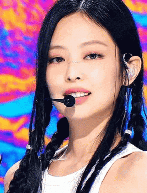 Jennie Kim Saying Hi And Flying Kiss GIF