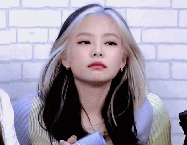 Jennie Kim White Hair Era GIF