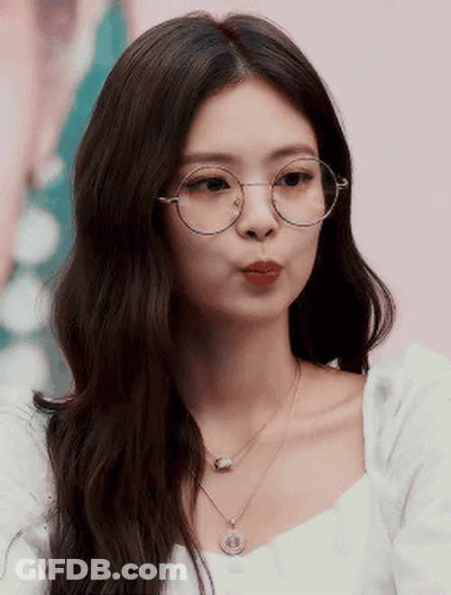 Jennie Kim With Eyeglasses GIF