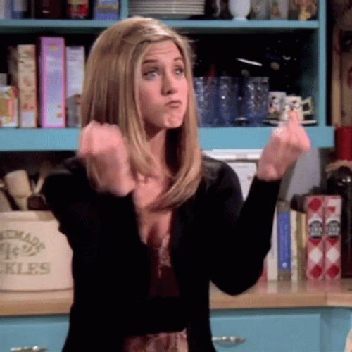 Jennifer Aniston Friends Hand Sign GIF