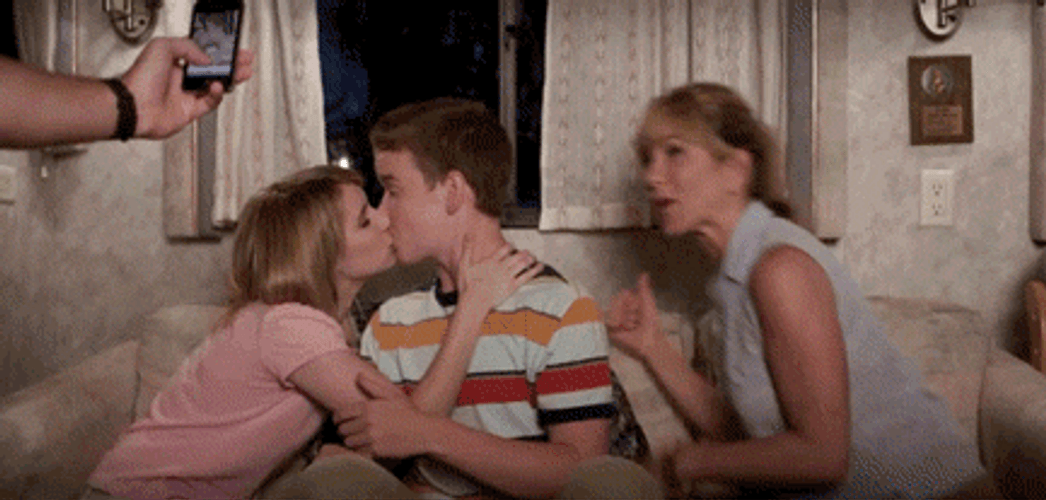 Jennifer Aniston Kiss Selfie GIF