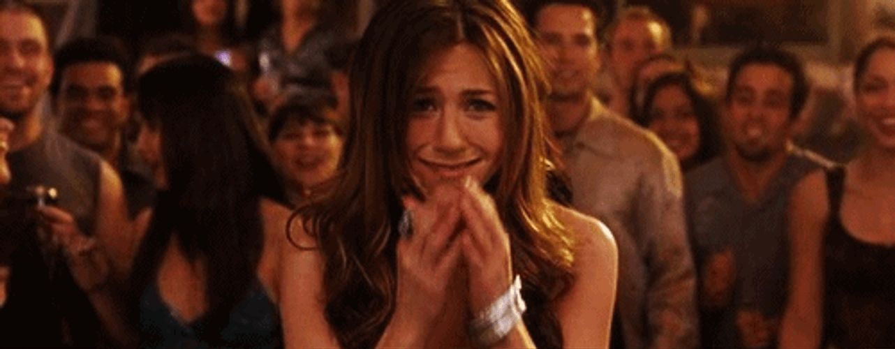 Jennifer Aniston OMG Happy GIF