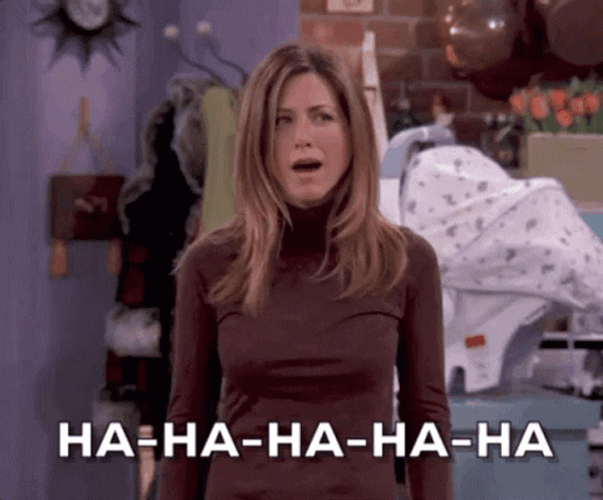 Jennifer Aniston Sarcastic Laughing GIF