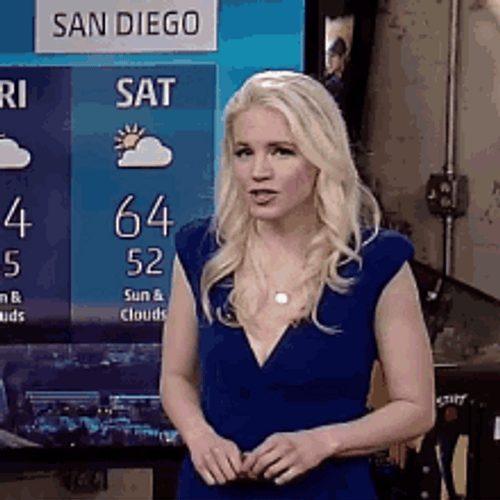 Jennifer Ast Doing Weather Report GIF