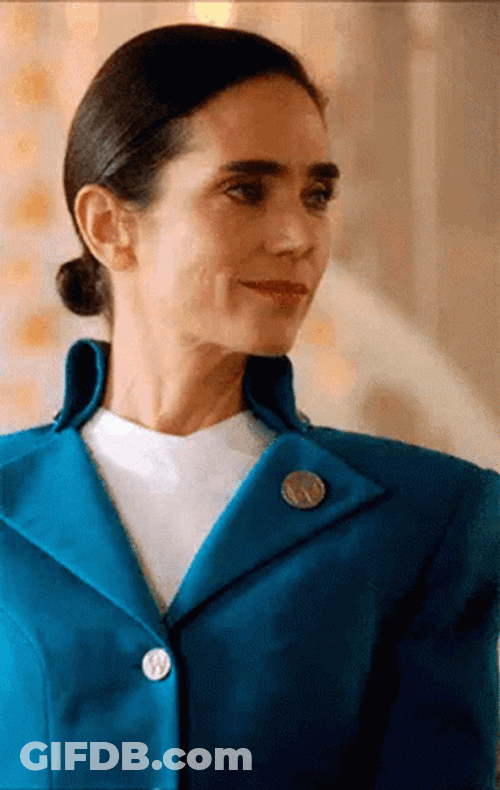 Jennifer Connelly Snowpiercer Slightly Smiling GIF