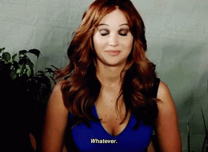 Jennifer Lawrence Cool Face Whatever GIF