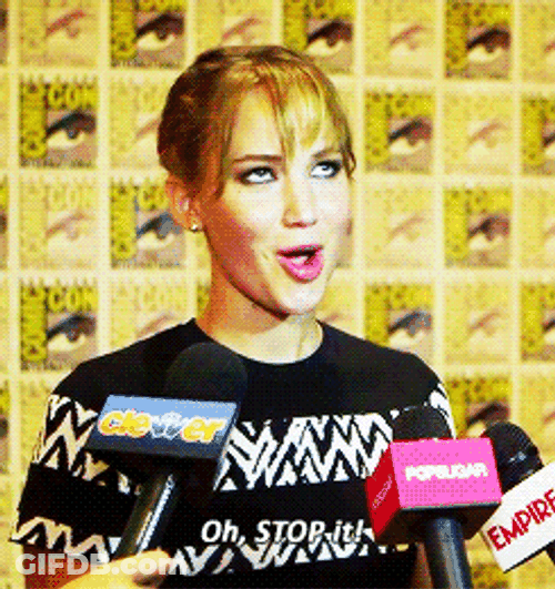 Jennifer Lawrence Oh Stop It You GIF