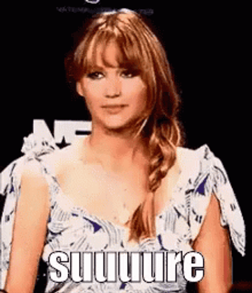 Jennifer Lawrence Ok Sure Thumbs Upp GIF