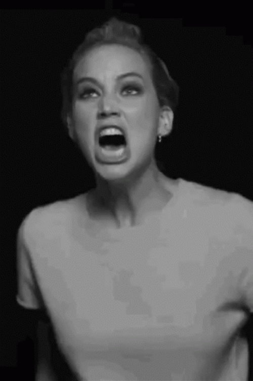 Jennifer Lawrence Rage Screaming GIF