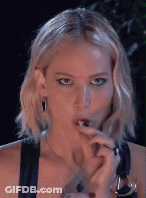 Jennifer Lawrence Scary Face GIF
