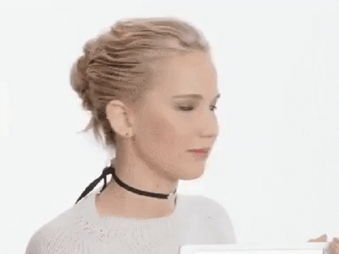 Jennifer Lawrence Shaking Head GIF