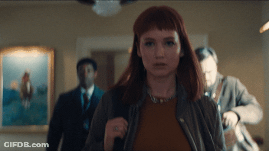 Jennifer Lawrence Walking Fast Going Places GIF