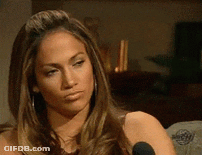 Jennifer Lopez Not Amused GIF