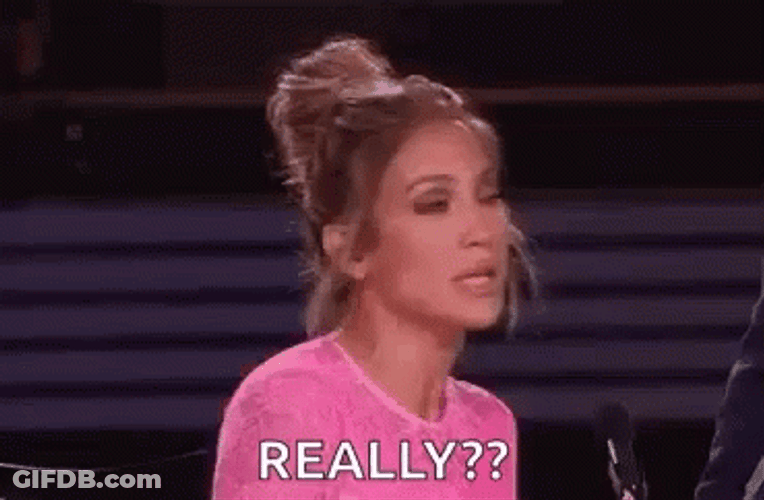 Jennifer Lopez Really Seriou Reaction GIF