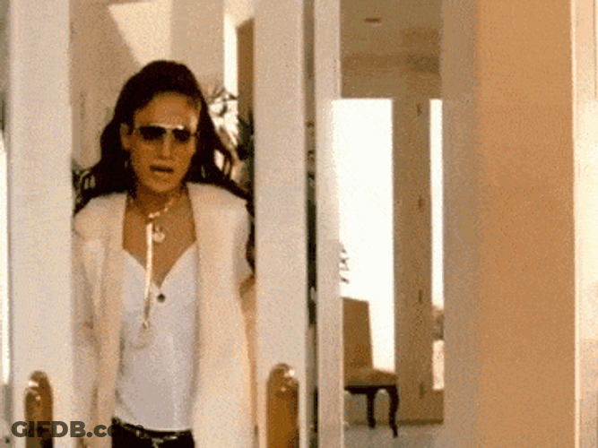 Jennifer Lopez Walking Out The Door GIF