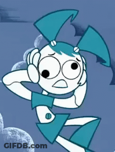 Jenny From Teenage Mutant Ninja Turtles Is Wearing Ear Muffs And A Blue Dress . GIF
