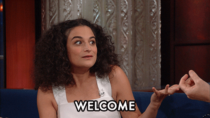 Jenny Slate Dancing Welcome GIF
