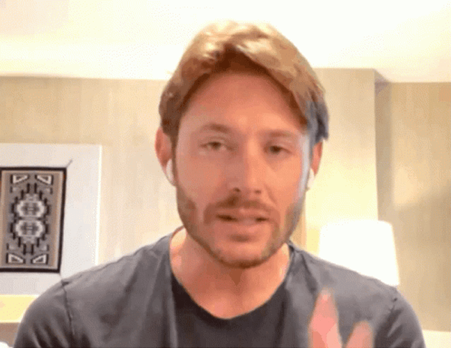 Jensen Ackles American Actor Air Quote GIF