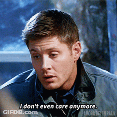Jensen Ackles Dont Care GIF