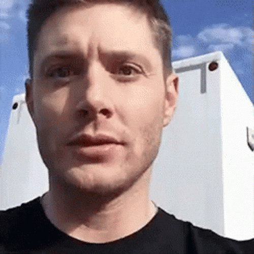 Jensen Ackles Eyebrow Raise Smile GIF