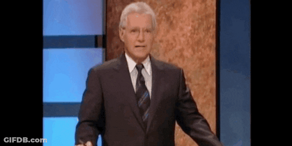 Jeopardy Alex Trebek Animated Movements GIF
