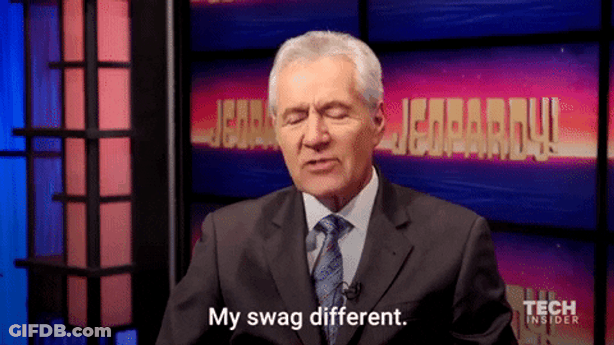 Jeopardy Alex Trebek Asking Trivia Question GIF