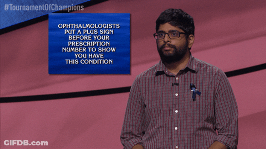 Jeopardy Champions Round Contestant Eye Rolling GIF