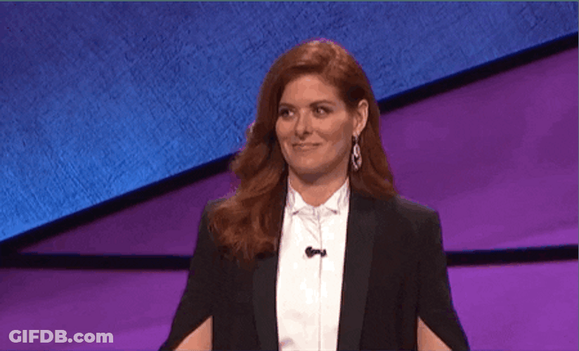 Jeopardy Debra Messing Applauding GIF