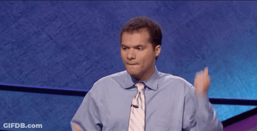 Jeopardy Matt Jackson Excited Boom GIF