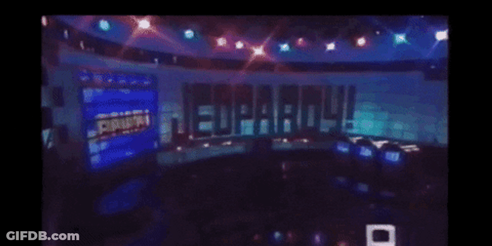 Jeopardy Old School Game Show Title Sequence GIF