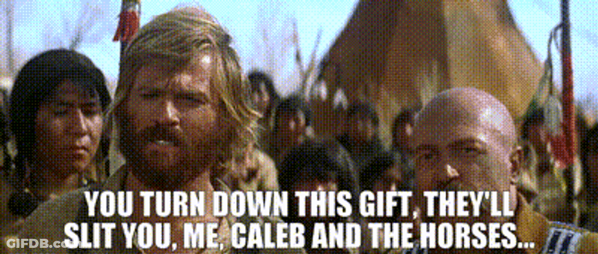 Jeremiah Johnson Del Glue Crow Tribe GIF